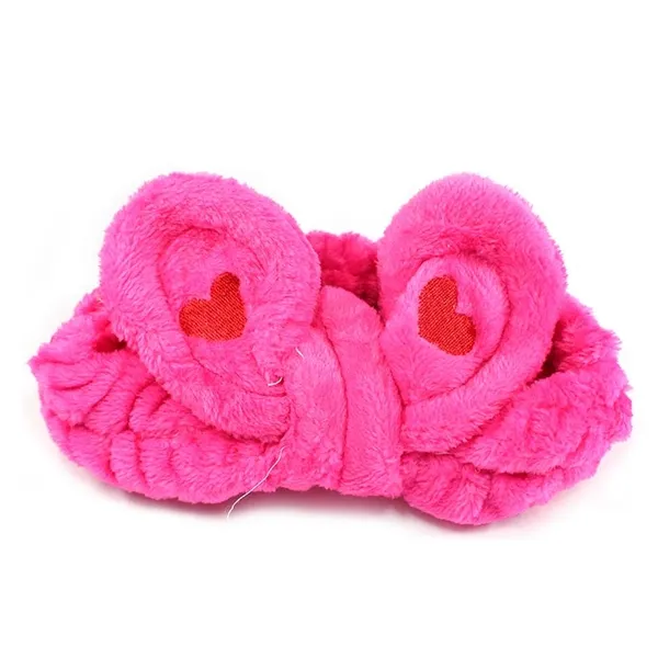 Faixa para Maquiagem com Corações Pink