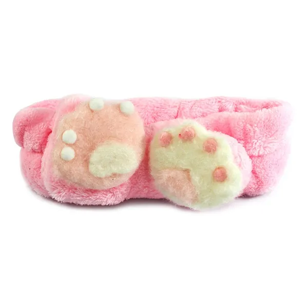 Faixa para Maquiagem Patinhas Rosa Bebê