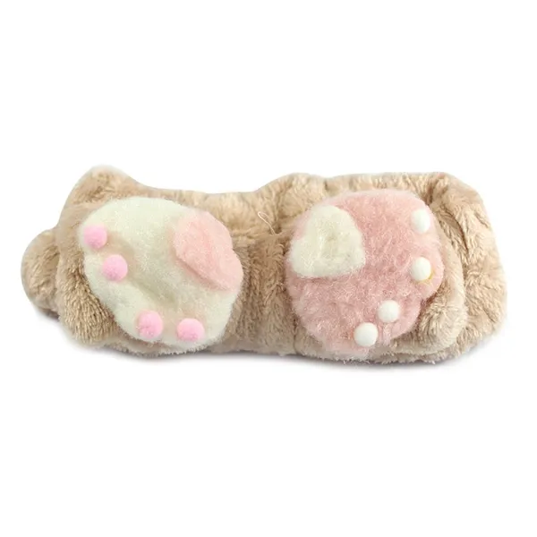 Faixa para Maquiagem Patinhas Bege