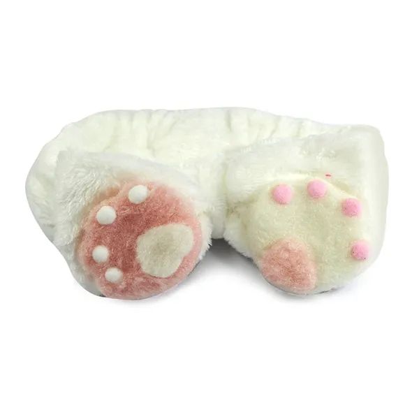 Faixa para Maquiagem Patinhas Branca