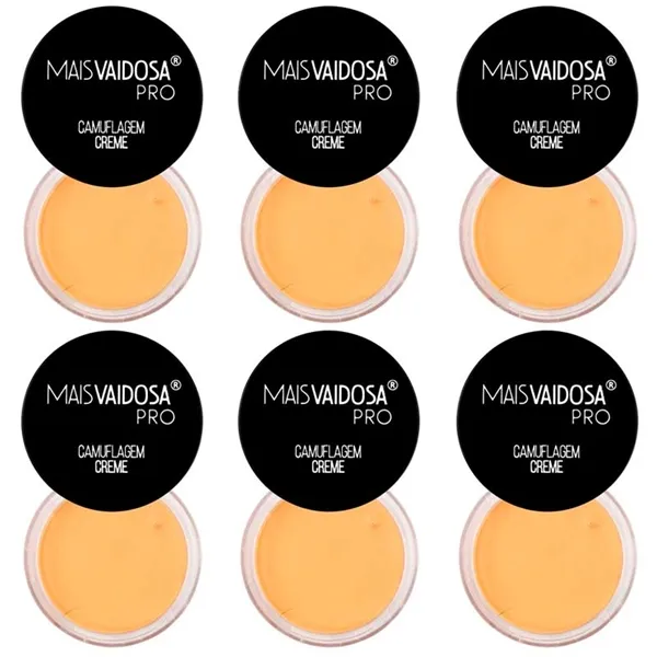 Kit com 6 unid Corretivo em Creme Mais Vaidosa PRO Cor Sand
