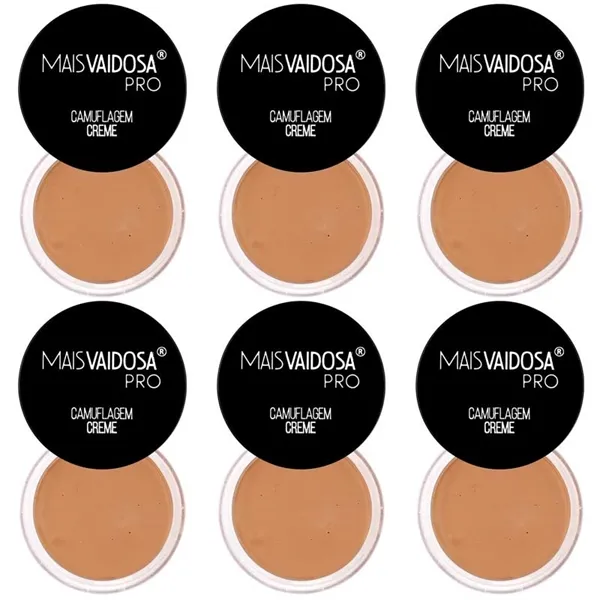 Kit com 6 unid Corretivo em Creme Mais Vaidosa PRO Cor Ginger