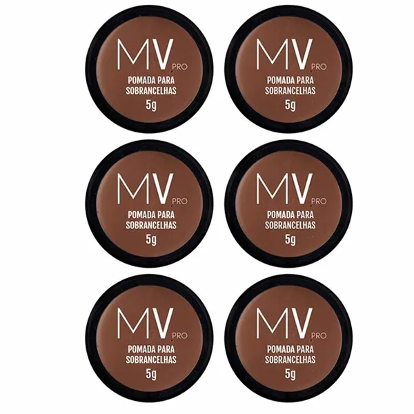 Kit com 6 unid Pomada para Sobrancelhas Mais Vaidosa PRO Cor Blond