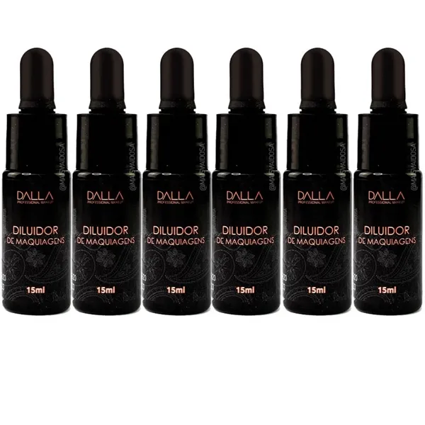 Kit com 6 unid Diluidor de Maquiagens Dalla