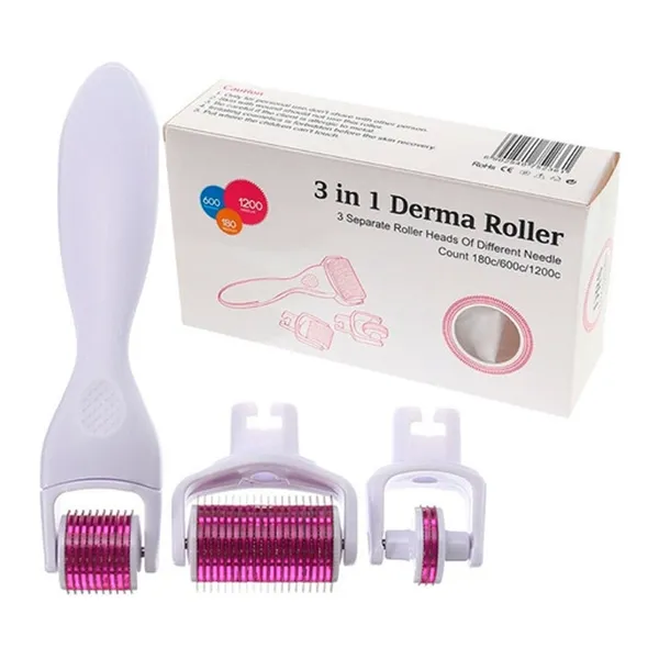 3 In 1 Dermaroller Derma Micro Roller System 0.5mm