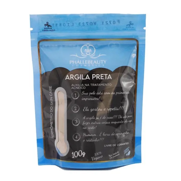 Argila em Pó Preta Phállebeauty