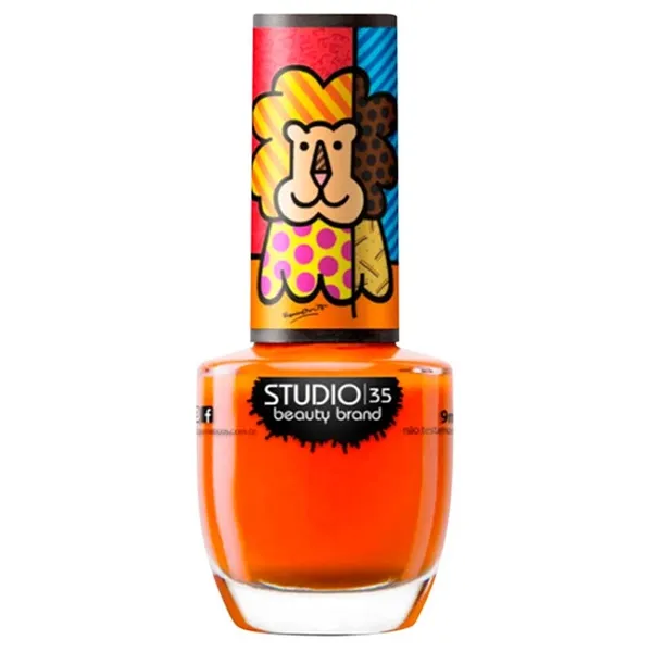 Esmalte Studio 35 Coleção Romero Britto #meuleãozinho
