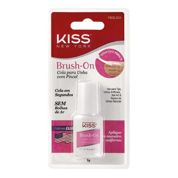 Cola De Unhas Postiças Kiss New York Brush-on