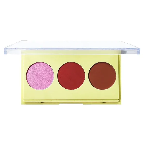 Paleta Trio de Blush-Contorno e Iluminador Phallebeauty