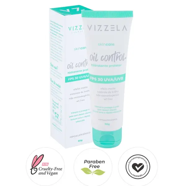 Hidratante Protetor FPS 30 Oil Control Vizzela