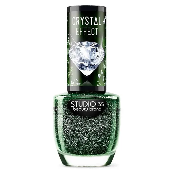 Esmalte Studio 35 Coleção Crystal Effect #esmeraldarara 9ml
