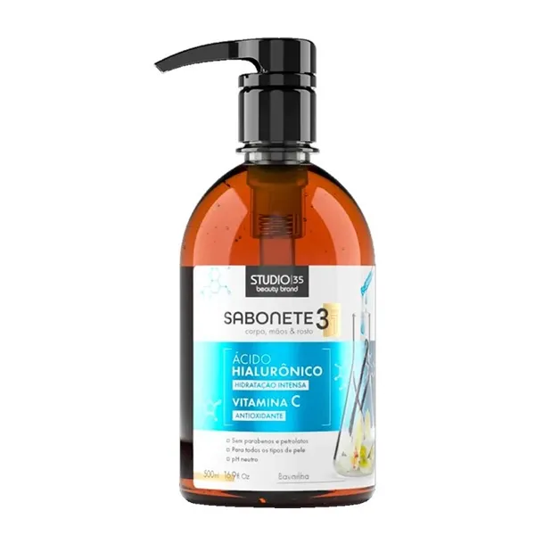Sabonete Líquido 500ml Baunilha Studio 35