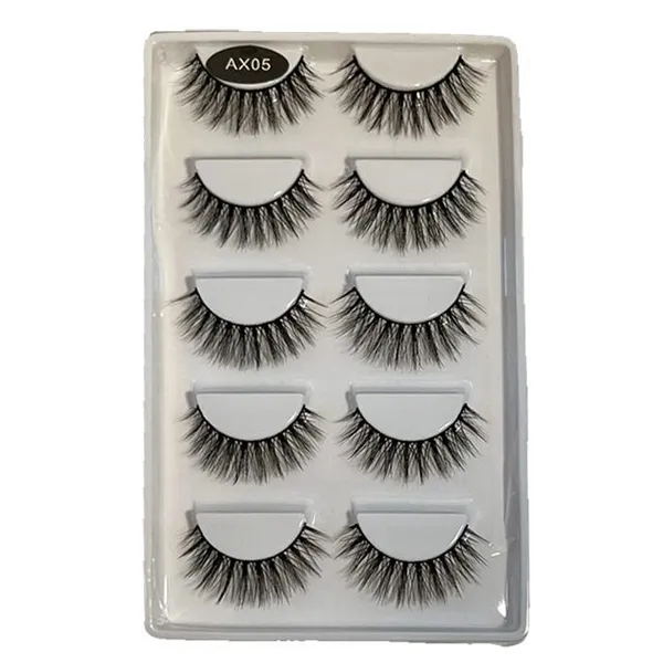 Caixa c/ 05 Pares de Cílios Postiços AX05 Le Vangee