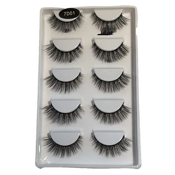 Caixa c/ 05 Pares de Cílios Postiços 7D01 Le Vangee