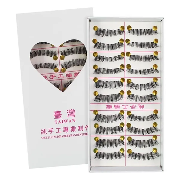 Caixa com 10 Pares de Cílios Postiços K12