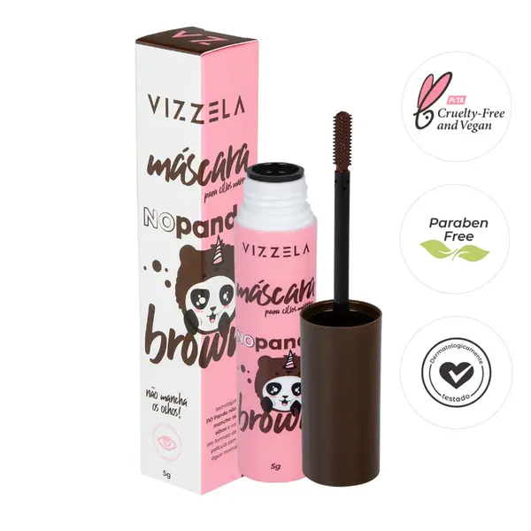 Máscara para Cílios No Panda BROWN Vizzela 5g