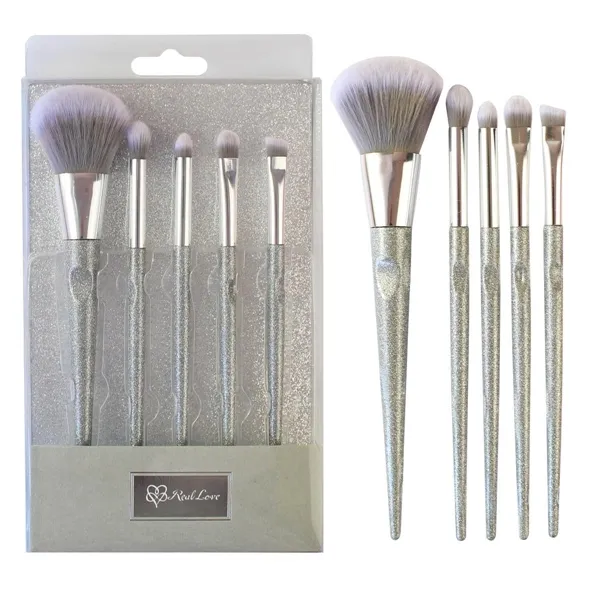 Kit com 5 Pincéis Real Love Prata