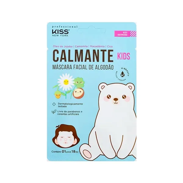 Máscara Facial para Crianças Calmante Kiss New York