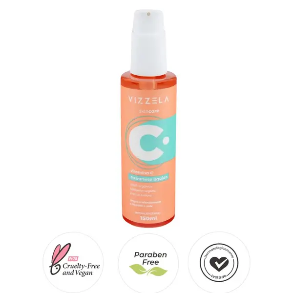Sabonete Líquido Vitamina C Vizzela 150ml