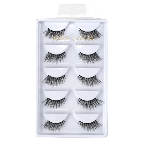 Caixa c/ 05 Pares de Cílios Postiços Cantoneira ML238