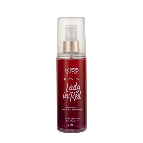 Body Splash Lady in Red Kiss New York 200ml