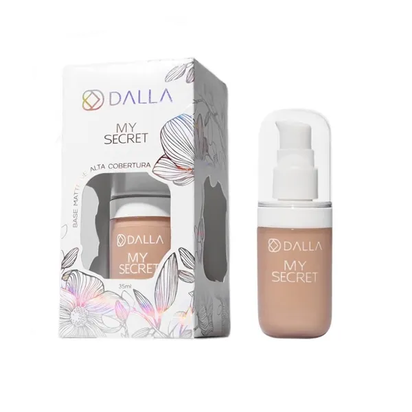 Base Líquida de Alta Cobertura My Secret Dalla Makeup 35ml