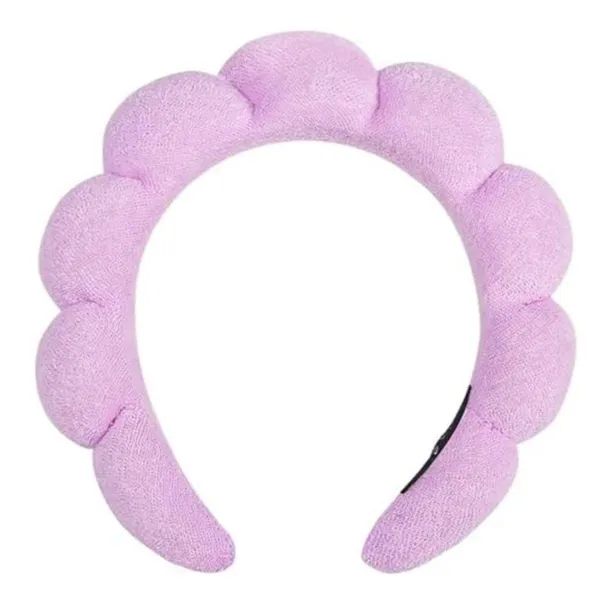 Tiara Nuvem LILÁS Almofadada para Maquiagem