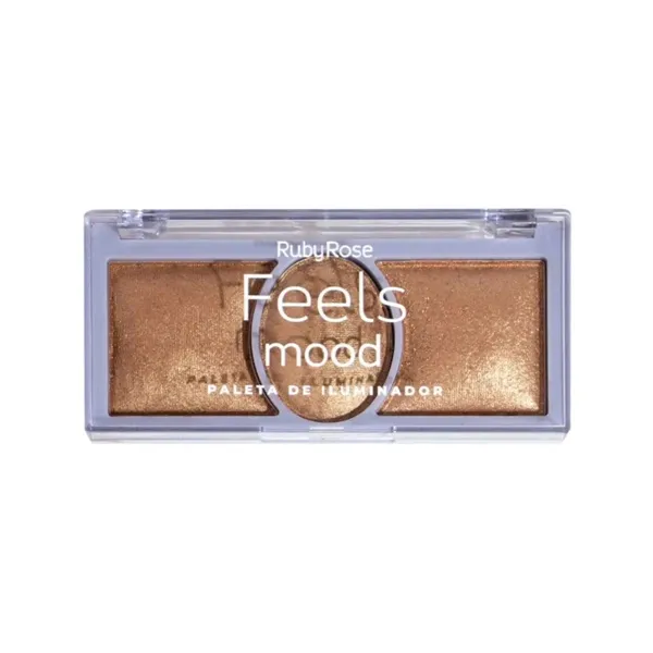 Paleta de Iluminador Feels Mood 03 Ruby Rose 15,9g