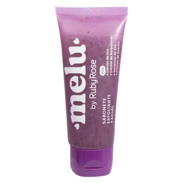 Sabonete Facial Esfoliante UVA Melu by Ruby Rose 75g