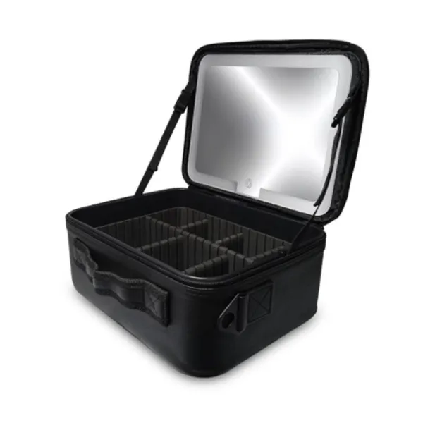 Maleta de Maquiagem com LED e Espelho