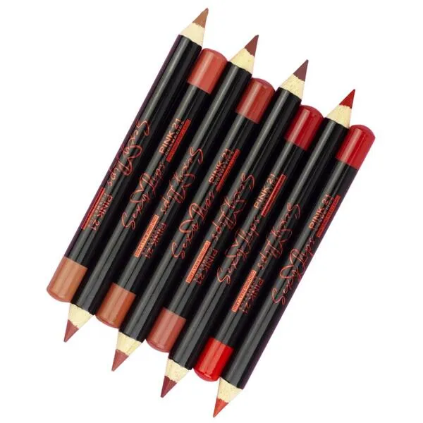 Kit c/ 08 Lápis Delineador para os Lábios Sexy Lips Pink 21