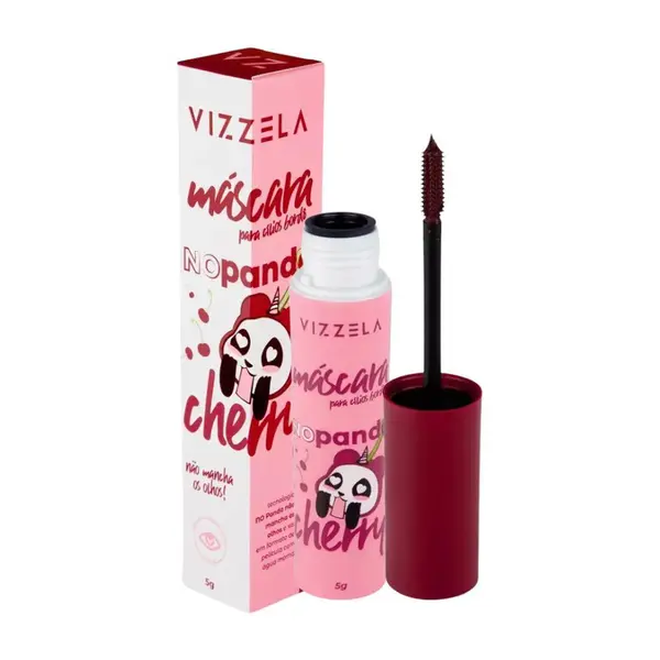 Máscara para Cílios No Panda Cherry Bordô Vizzela