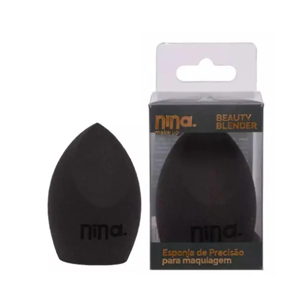 Esponja Beauty Blender Cinza Nina Makeup