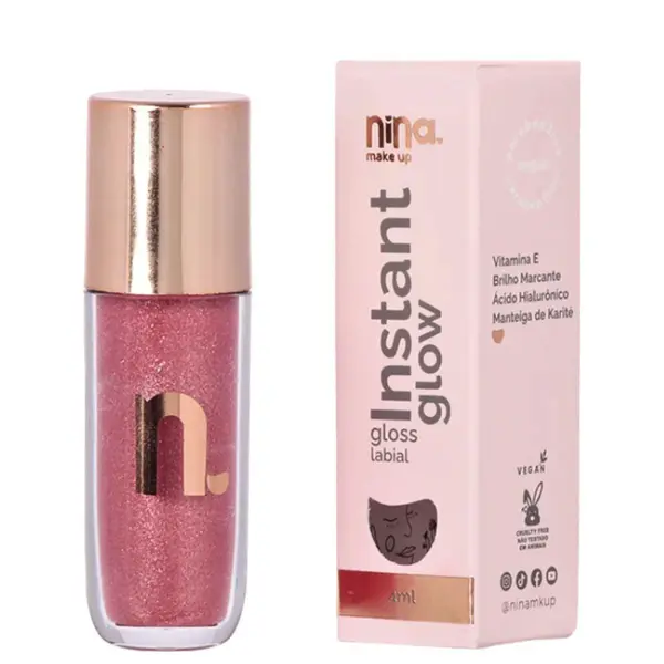 Gloss Labial Instant Glow Diamond Nina Makeup