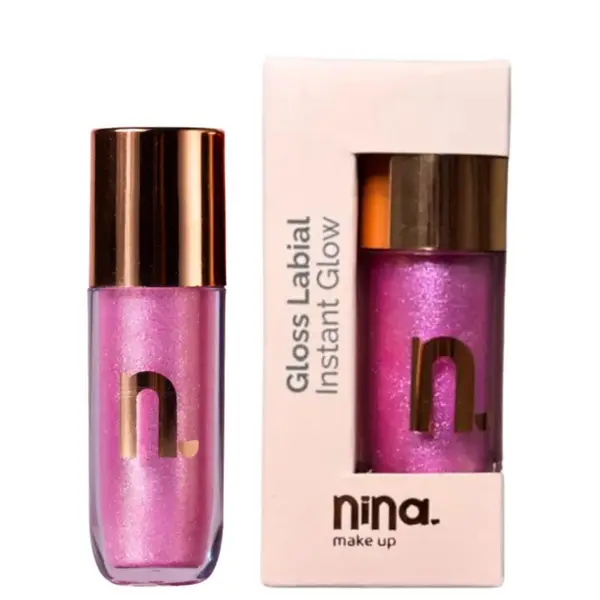 Gloss Labial Instant Glow Ametista Nina Makeup