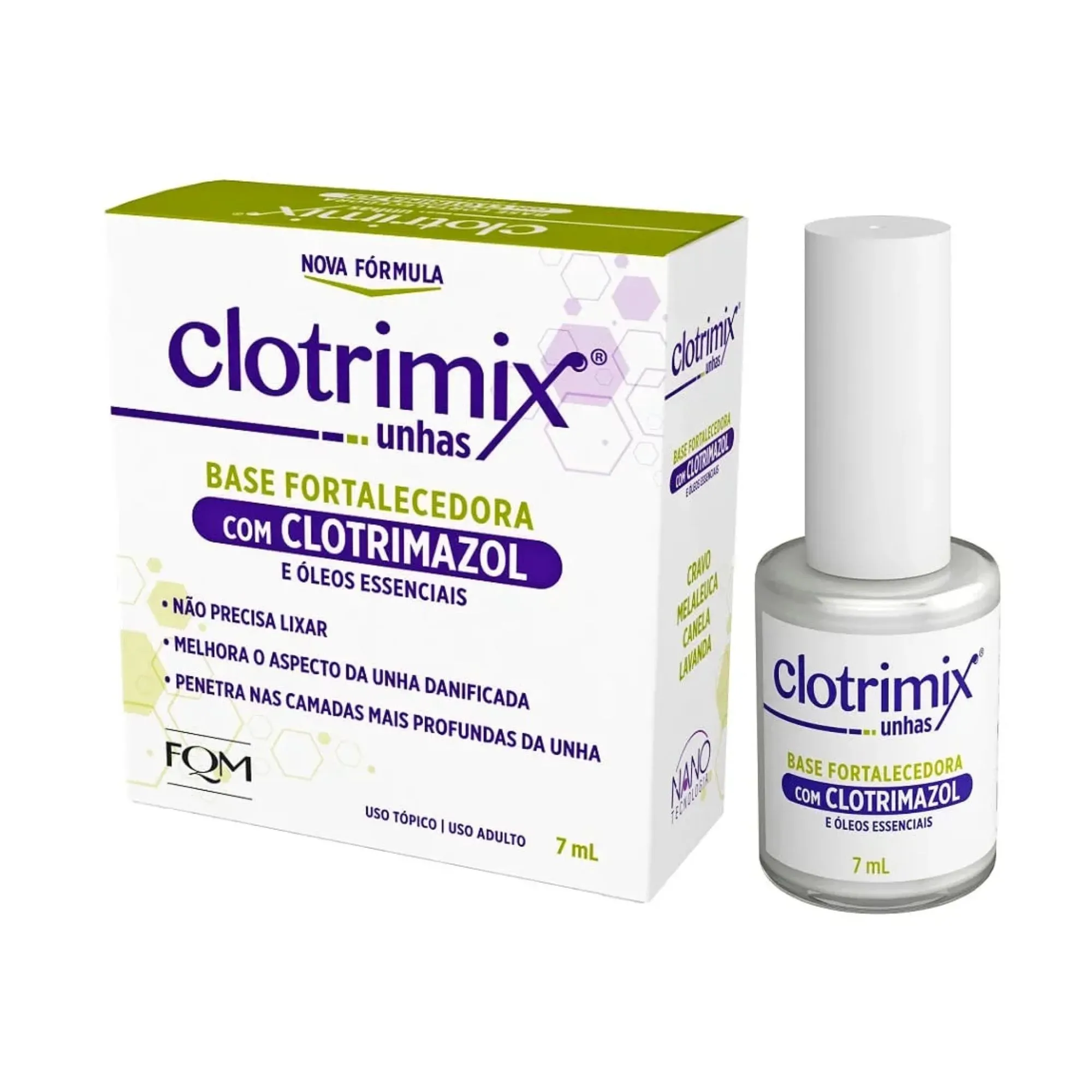 Base Fortalecedora Clotrimix Unhas 7ml