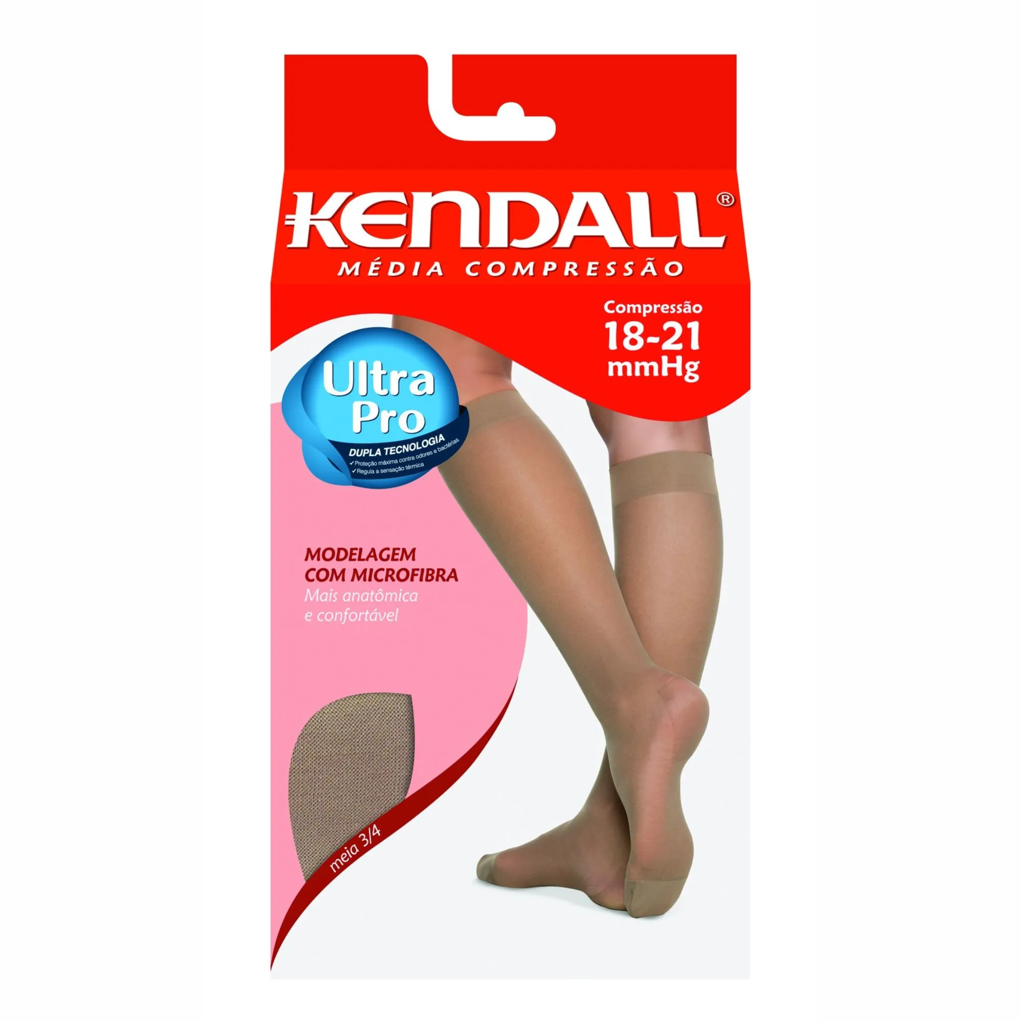 Meia 3/4 De Compressão Kendall 18-21mmhg M 1 Unidade