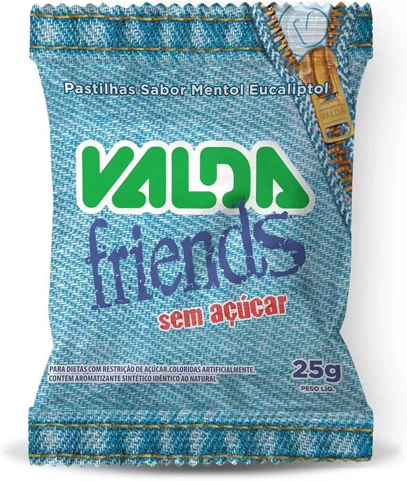 Pastilha Valda Friends Sem Açúcar 25g