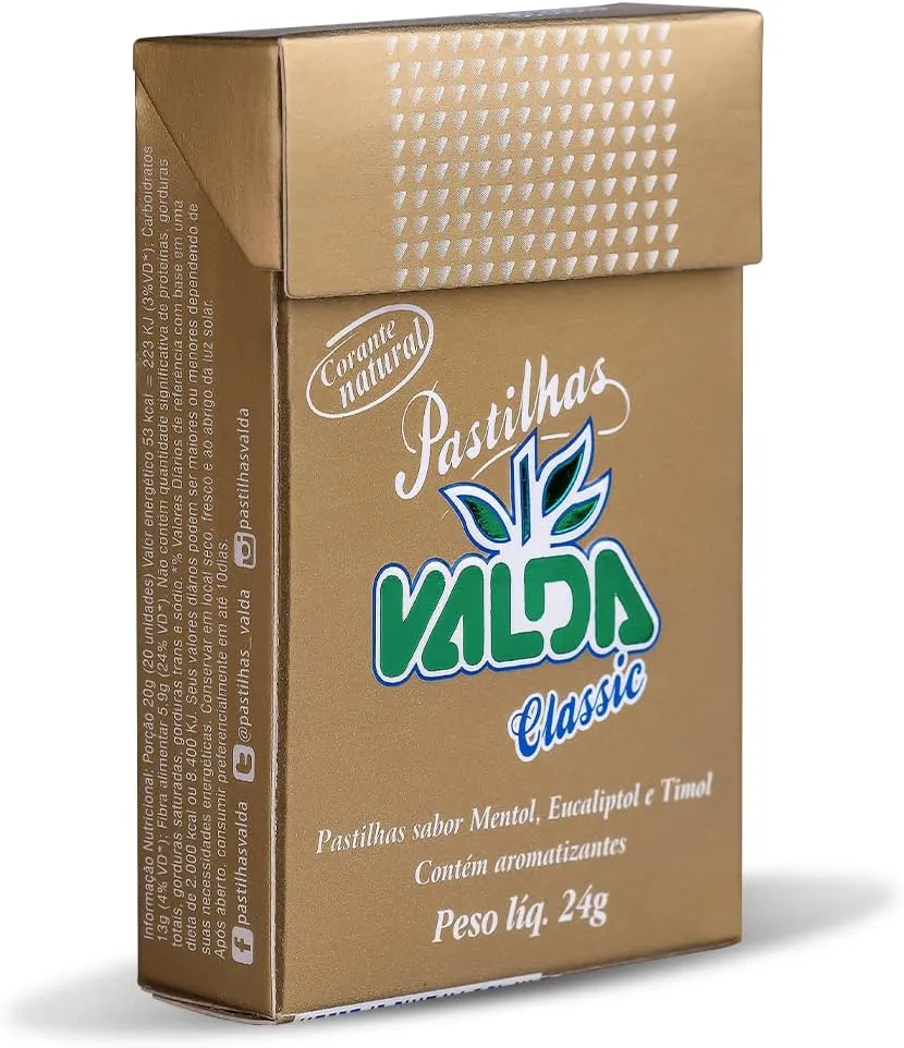 Pastilha Valda Classic 24g