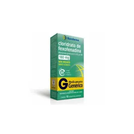 Cloridrato de Fexofenadina 180mg - 10 Comprimidos - Eurofarma - Genérico