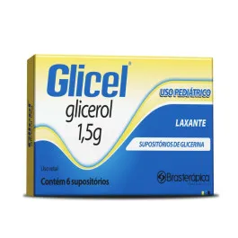 Glicel 1,5g Supositório Pediátrico 6 Unidades