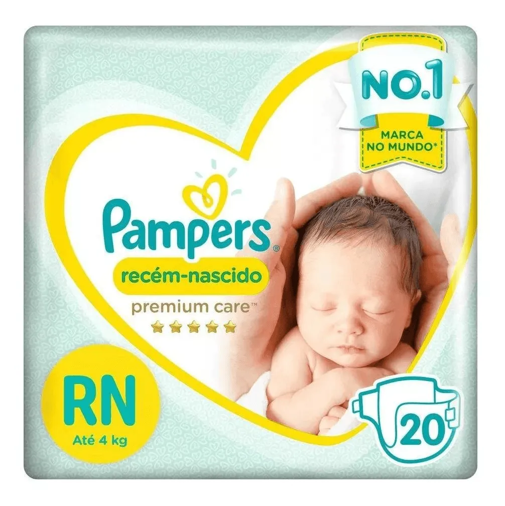 Fralda Pampers Premium Care Rn 20 Unidades