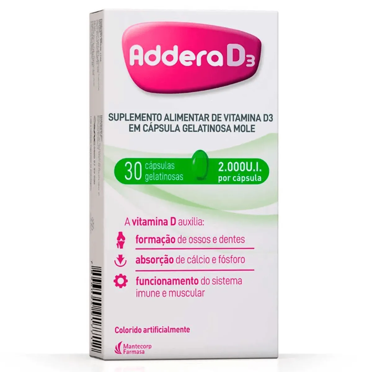 Addera D3 2.000ui 30 Cápsulas Moles