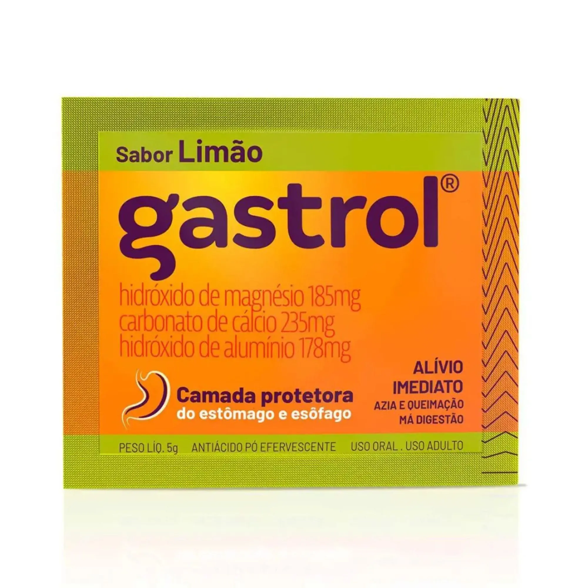 Gastrol Sabor Limão Pó Efervescente 5g