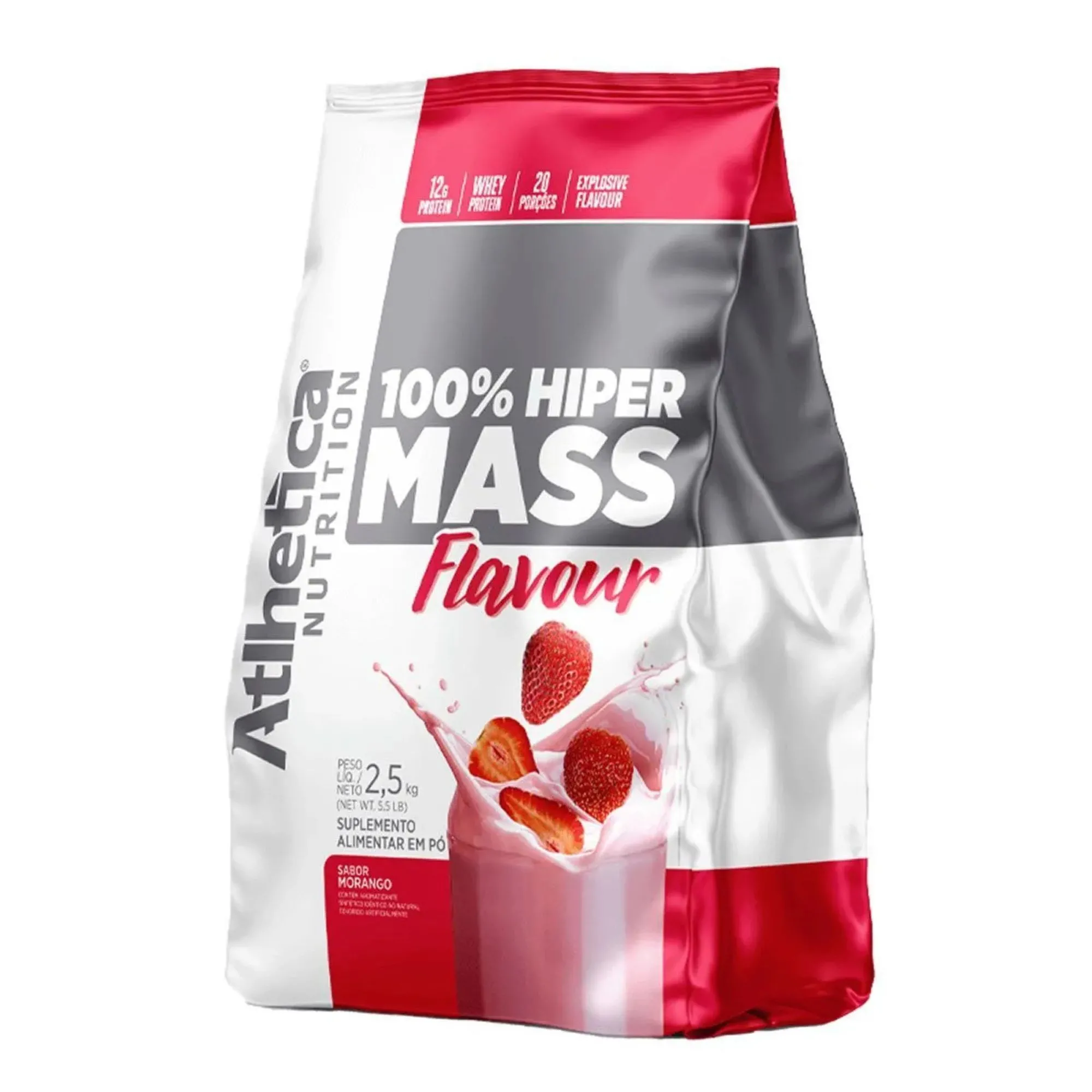 100% Hiper Mass Flavour Morango 2,5kg