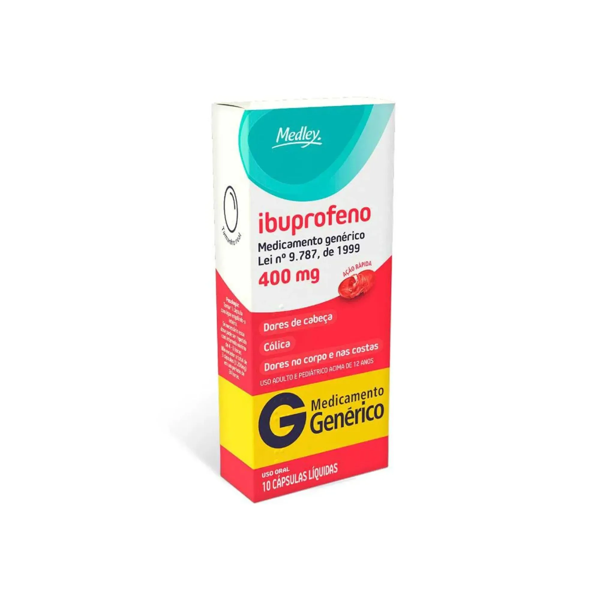 Ibuprofeno 400mg Medley 10 Cápsulas