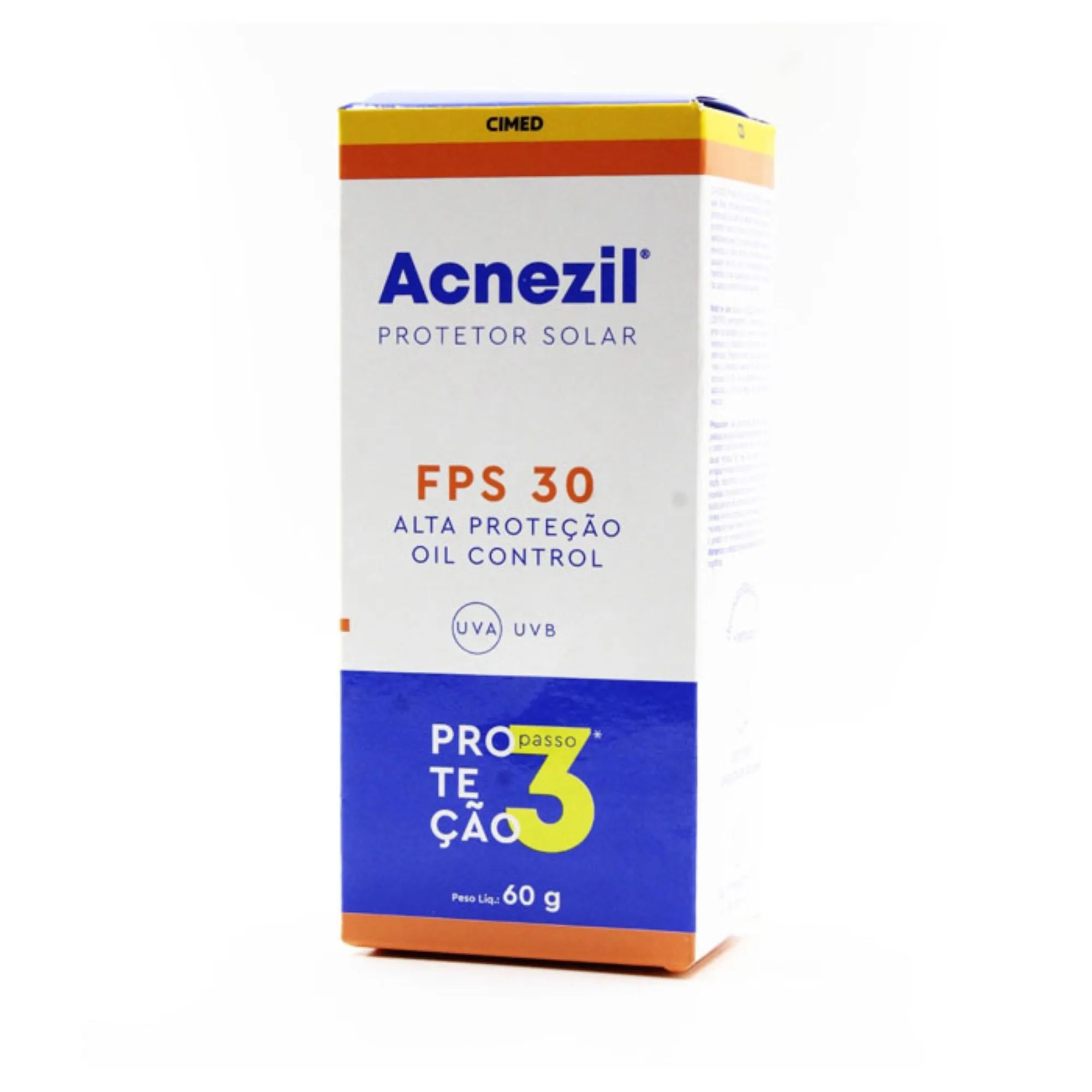 Protetor Solar Facial Acnezil Fps 30 Cimed Oil Control 60g