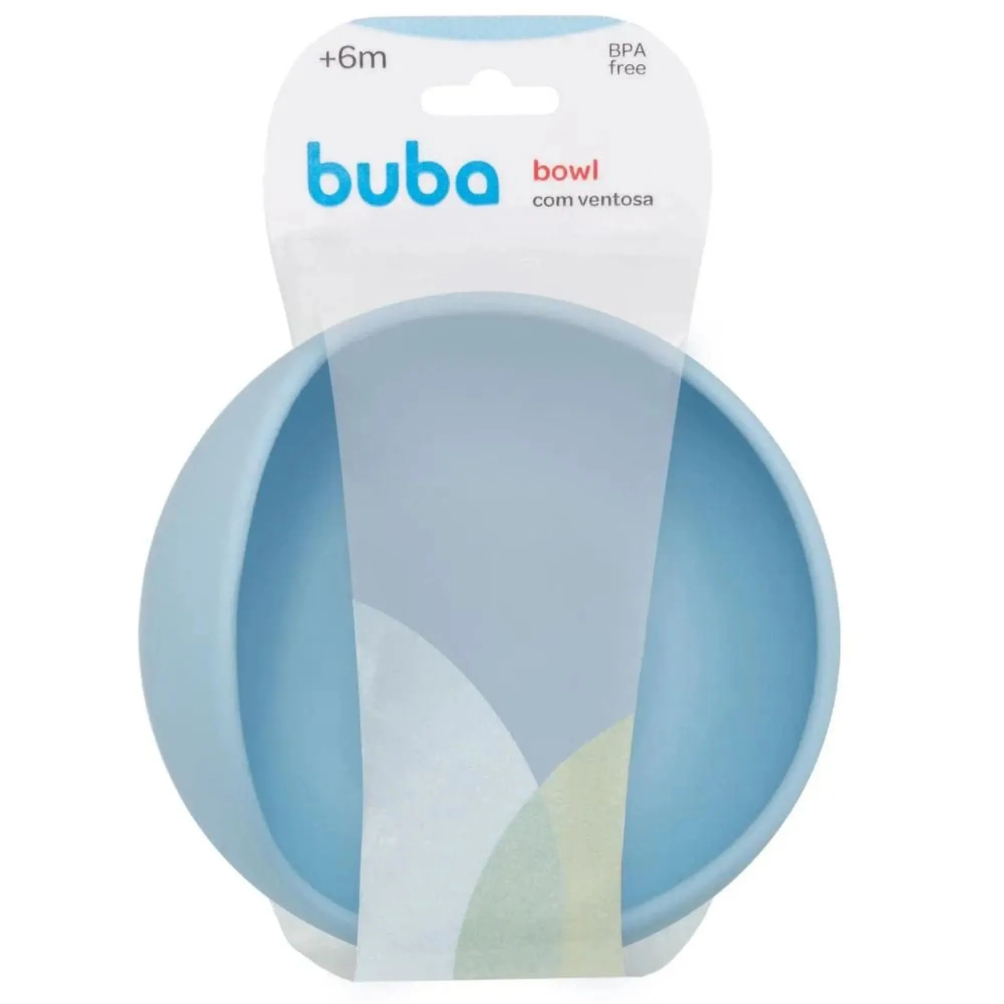 Prato Buba Bowl Em Silicone Com Ventosa Azul 1 Unidade
