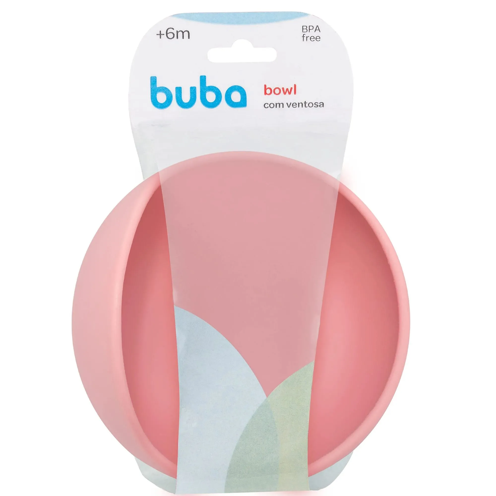 Prato Buba Bowl Em Silicone Com Ventosa Rosa 1 Unidade