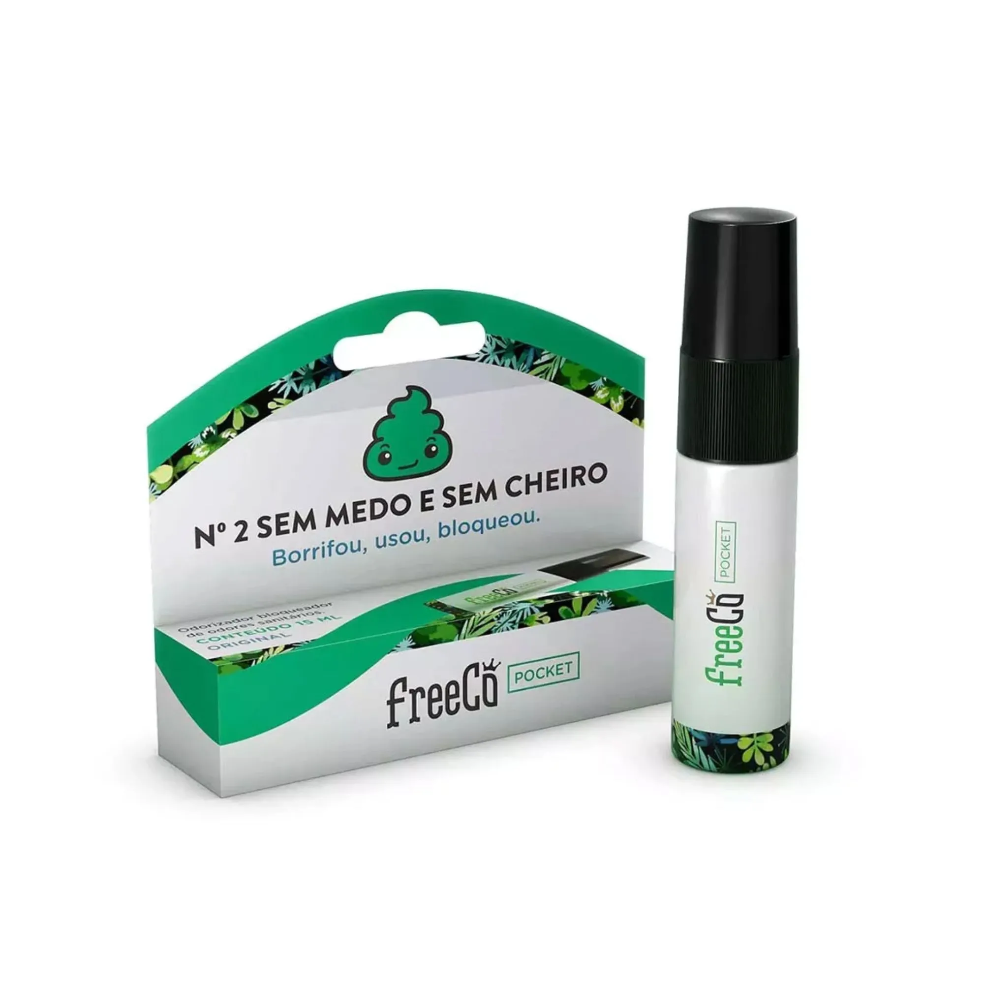 Bloqueador De Odores Sanitário Freecô Pocket Capim Limão 15ml